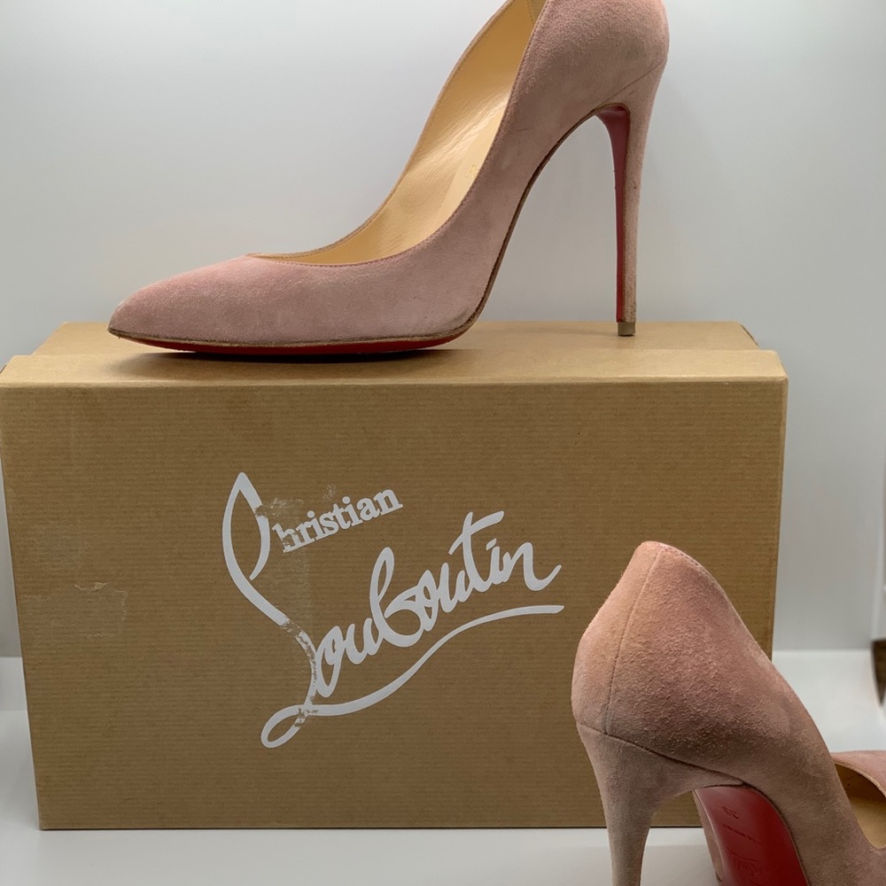 Pigalle Follie Pink Suede By Christian Louboutin